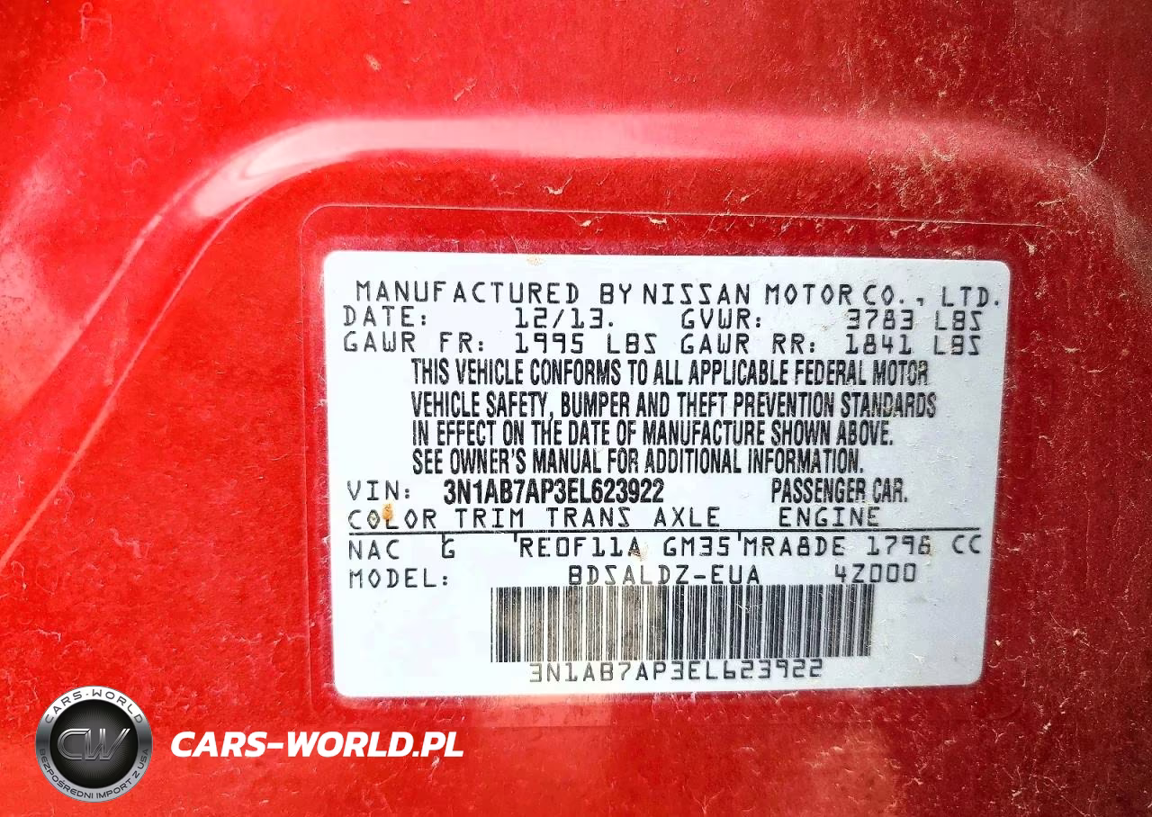 2014 Nissan Sentra Sv VIN:3N1AB7AP3EL623922 - 12