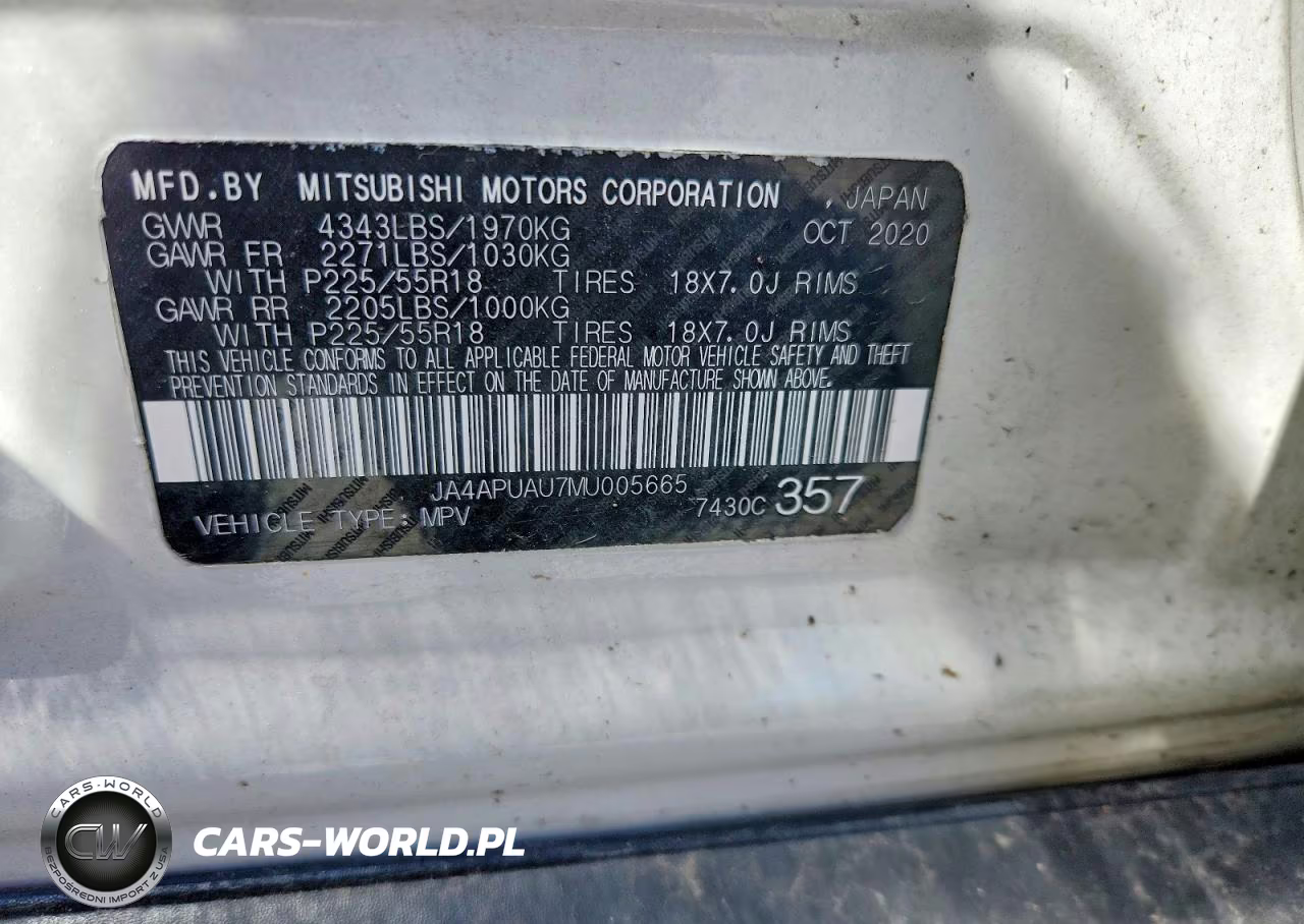 2021 Mitsubishi Outlander Sport Es VIN:JA4APUAU7MU005665 - 12