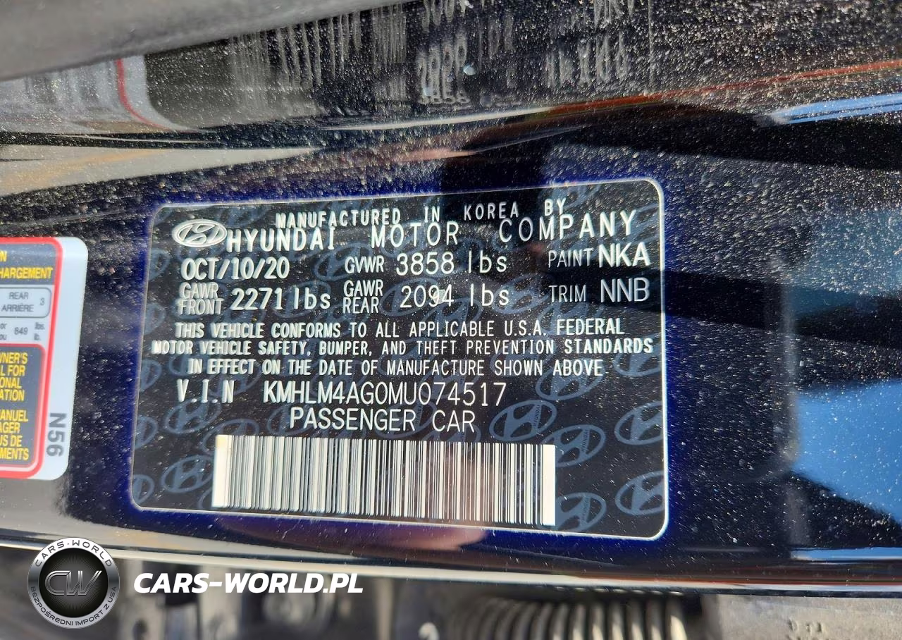 2021 Hyundai Elantra Sel VIN:KMHLM4AG0MU074517 - 12