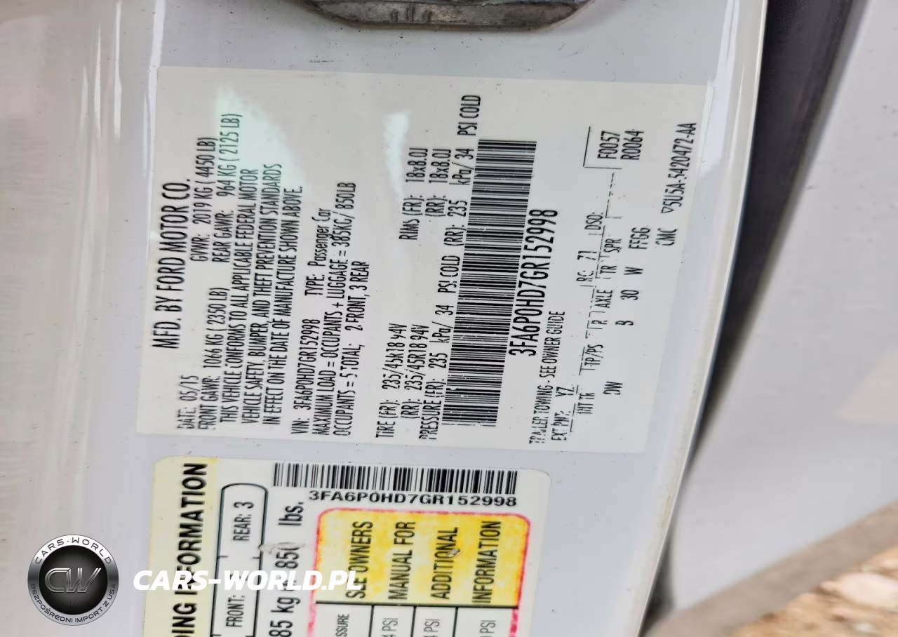 2016 Ford Fusion Se VIN:3FA6P0HD7GR152998 - 12