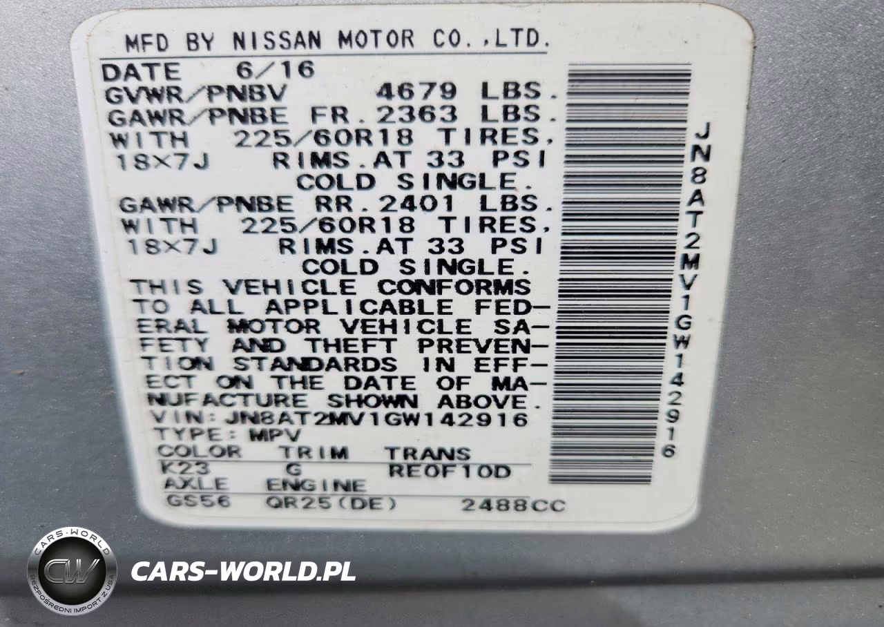 2016 Nissan Rogue Sl VIN:JN8AT2MV1GW142916 - 13