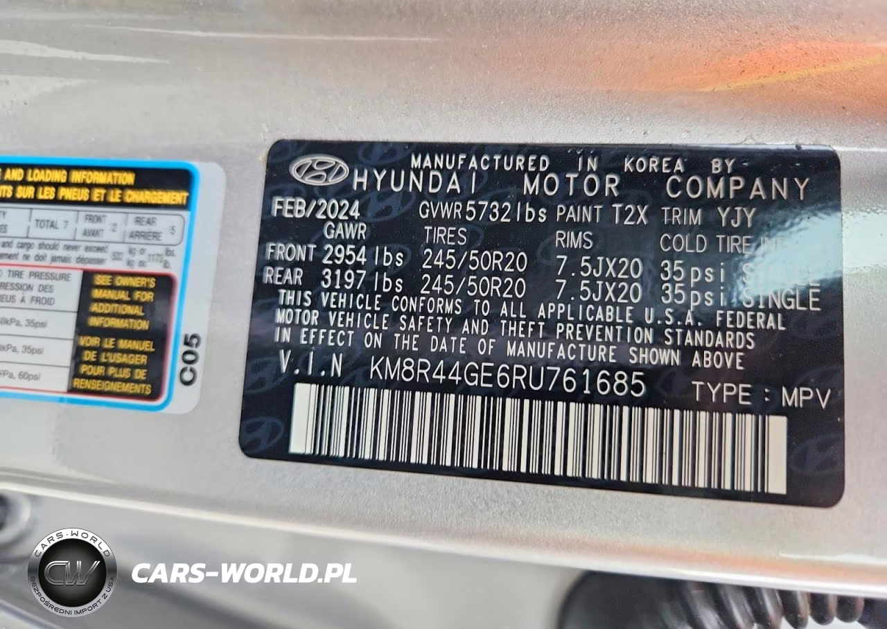 2024 Hyundai Palisade Sel Premium VIN:KM8R44GE6RU761685 - 14