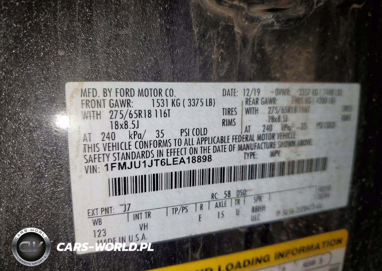 2020 Ford Expedition Xlt VIN:1FMJU1JT6LEA18898 - 13
