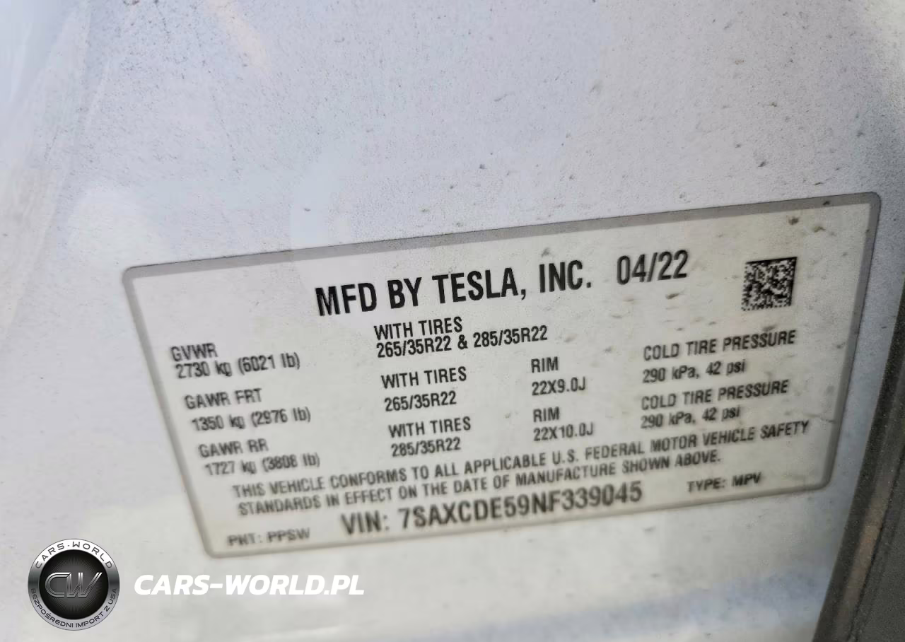 2022 Tesla Model X VIN:7SAXCDE59NF339045 - 13