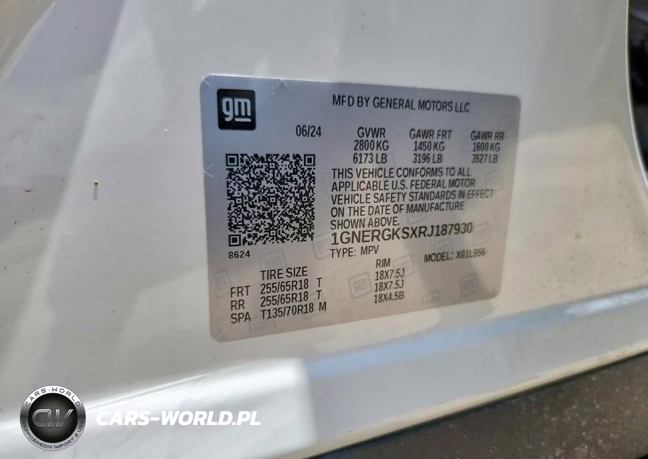 2024 Chevrolet Traverse Lt VIN:1GNERGKSXRJ187930 - 13