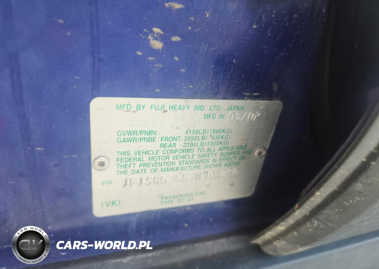 2003 Subaru Forester 2.5X VIN:JF1SG63663H701340 - 12