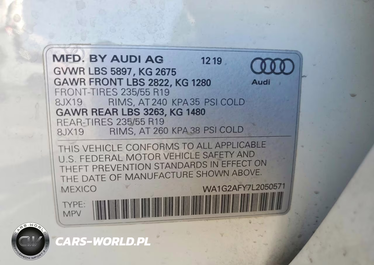 2020 Audi Q5 E Premium VIN:WA1G2AFY7L2050571 - 12