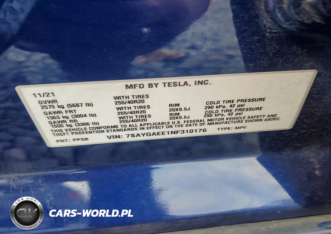 2022 Tesla Model Y VIN:7SAYGAEE1NF310176 - 12