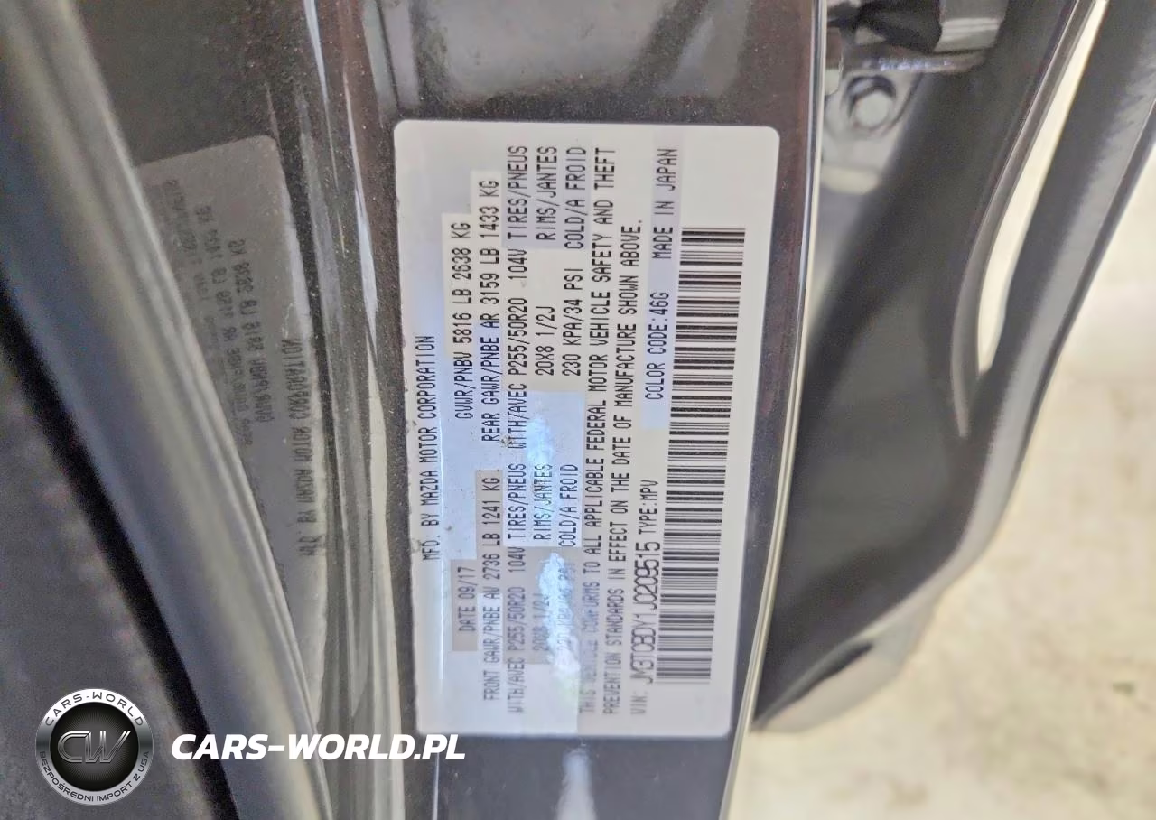 2018 Mazda Cx-9 Grand Touring VIN:JM3TCBDY1J0209515 - 14