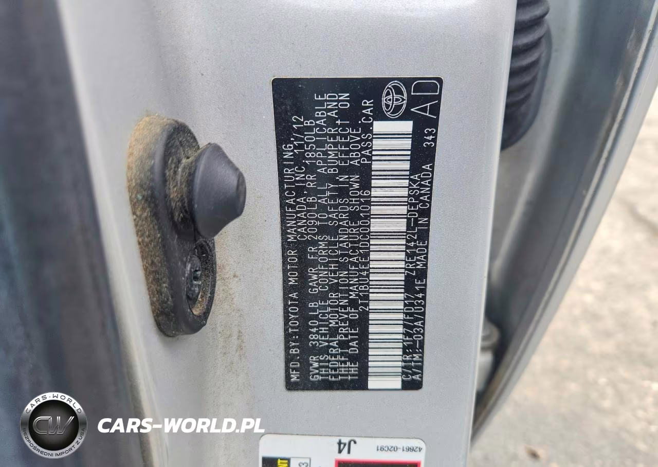 2013 Toyota Corolla VIN:2T1BU4EE1DC001016 - 12