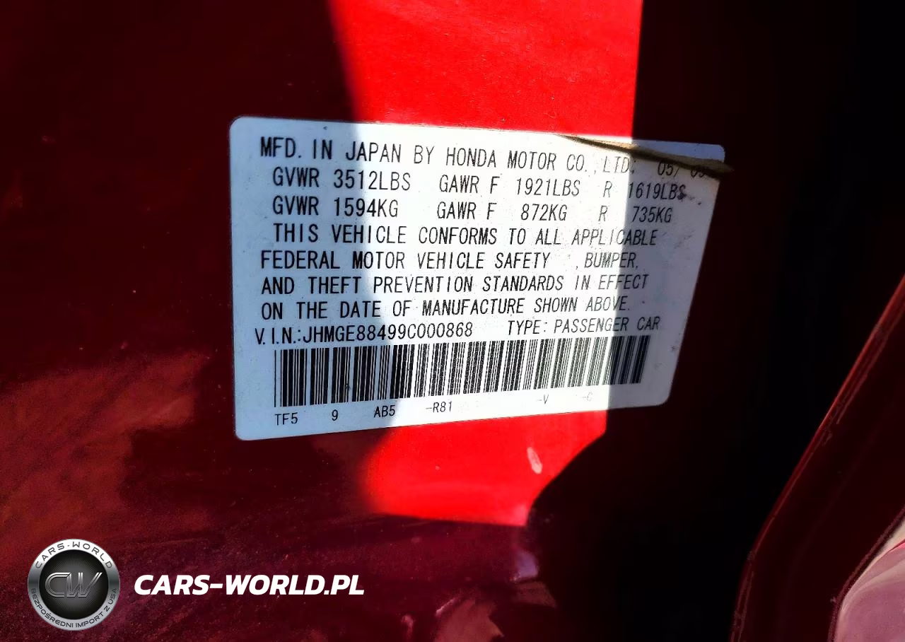 2009 Honda Fit Sport VIN:JHMGE88499C000868 - 12