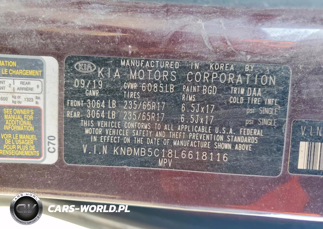 2020 Kia Sedona Lx VIN:KNDMB5C18L6618116 - 14