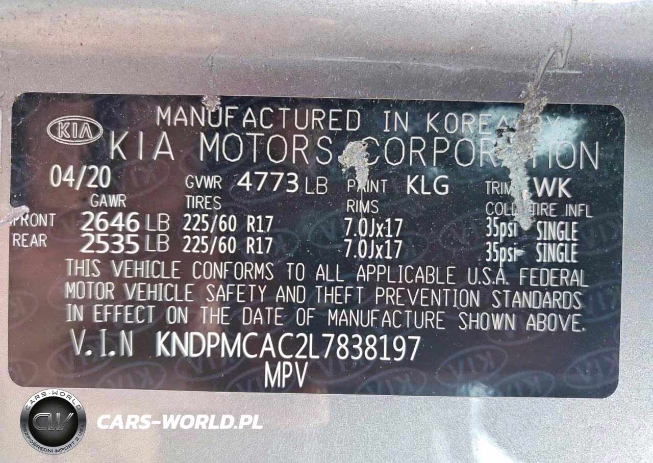 2020 Kia Sportage Lx VIN:KNDPMCAC2L7838197 - 13