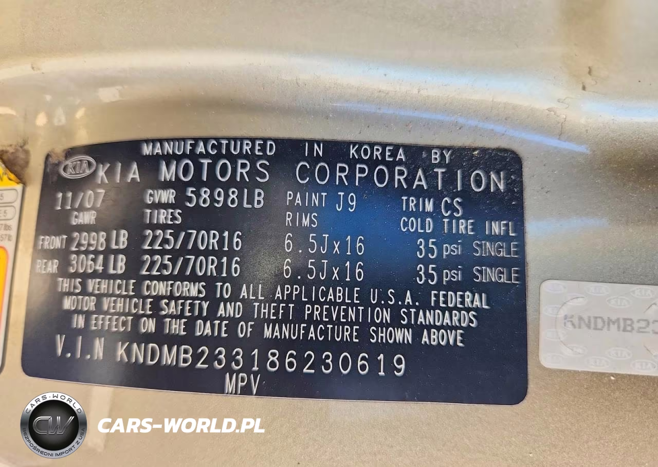 2008 Kia Sedona Lx VIN:KNDMB233186230619 - 13