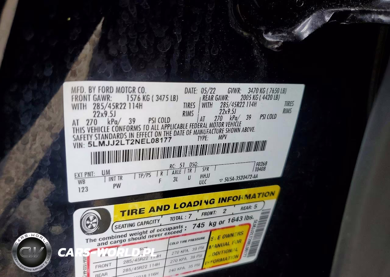2022 Lincoln Navigator Reserve VIN:5LMJJ2LT2NEL08177 - 13