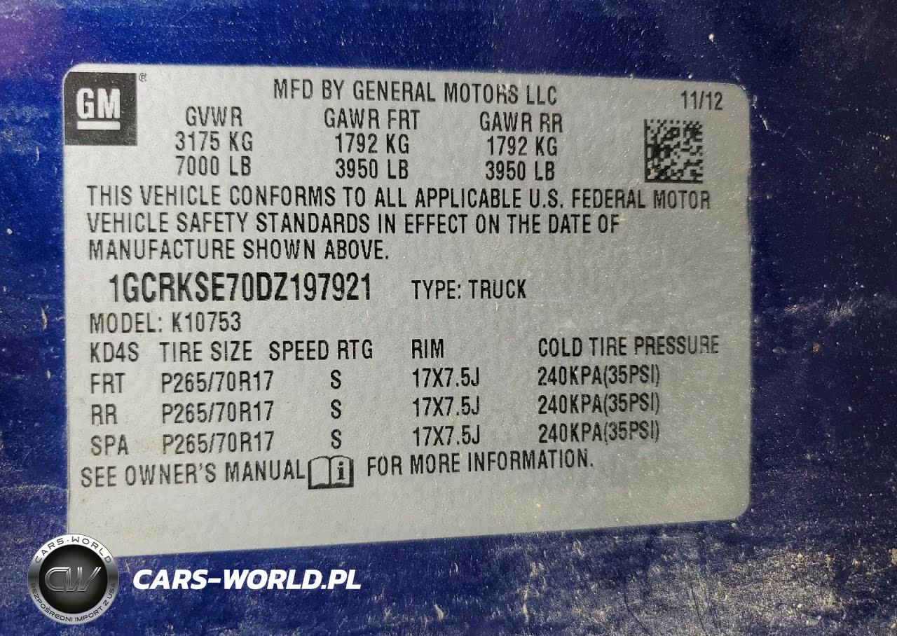 2013 Chevrolet Silverado K1500 Lt VIN:1GCRKSE70DZ197921 - 12