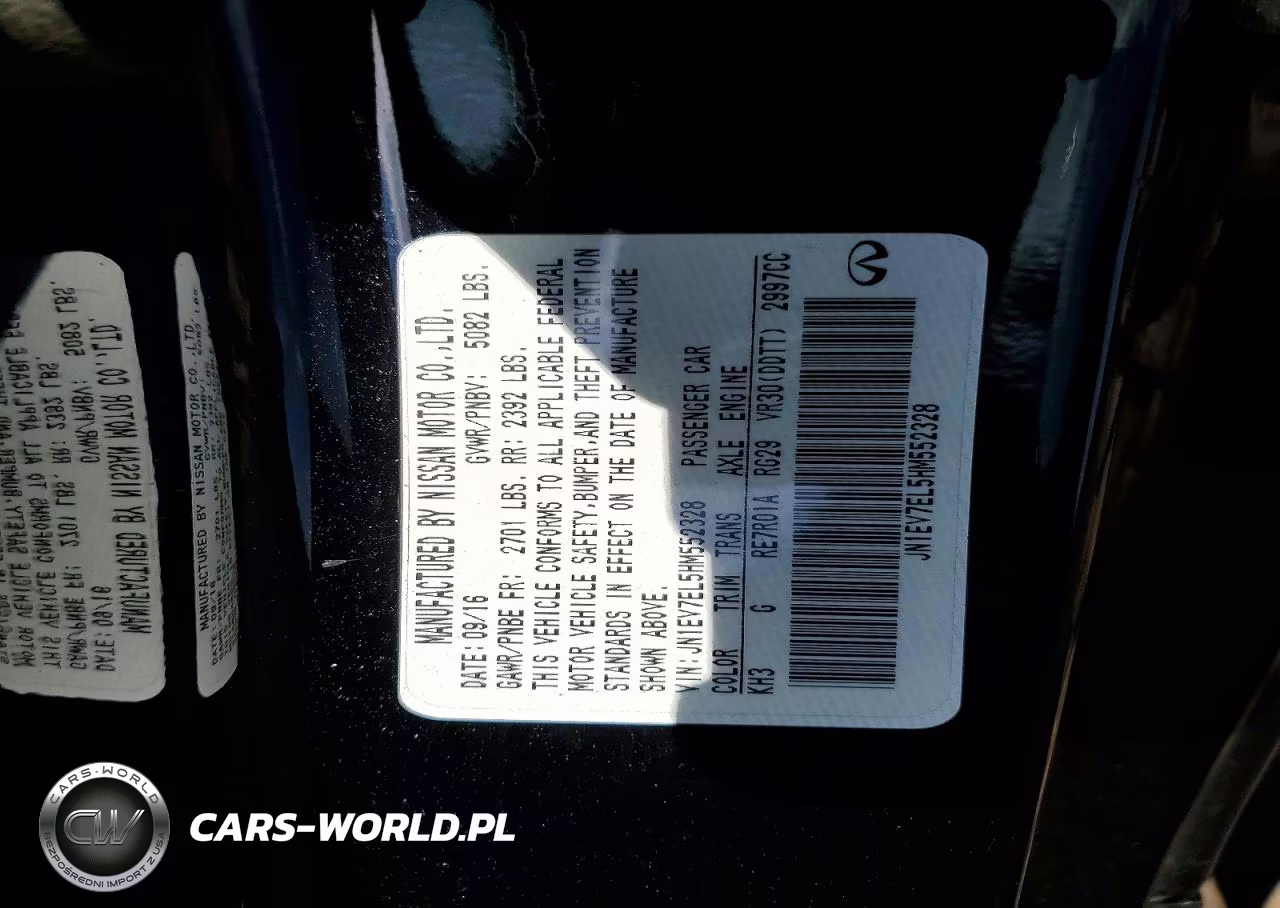 2017 Infiniti Q60 3.0T Premium VIN:JN1EV7EL5HM552328 - 12