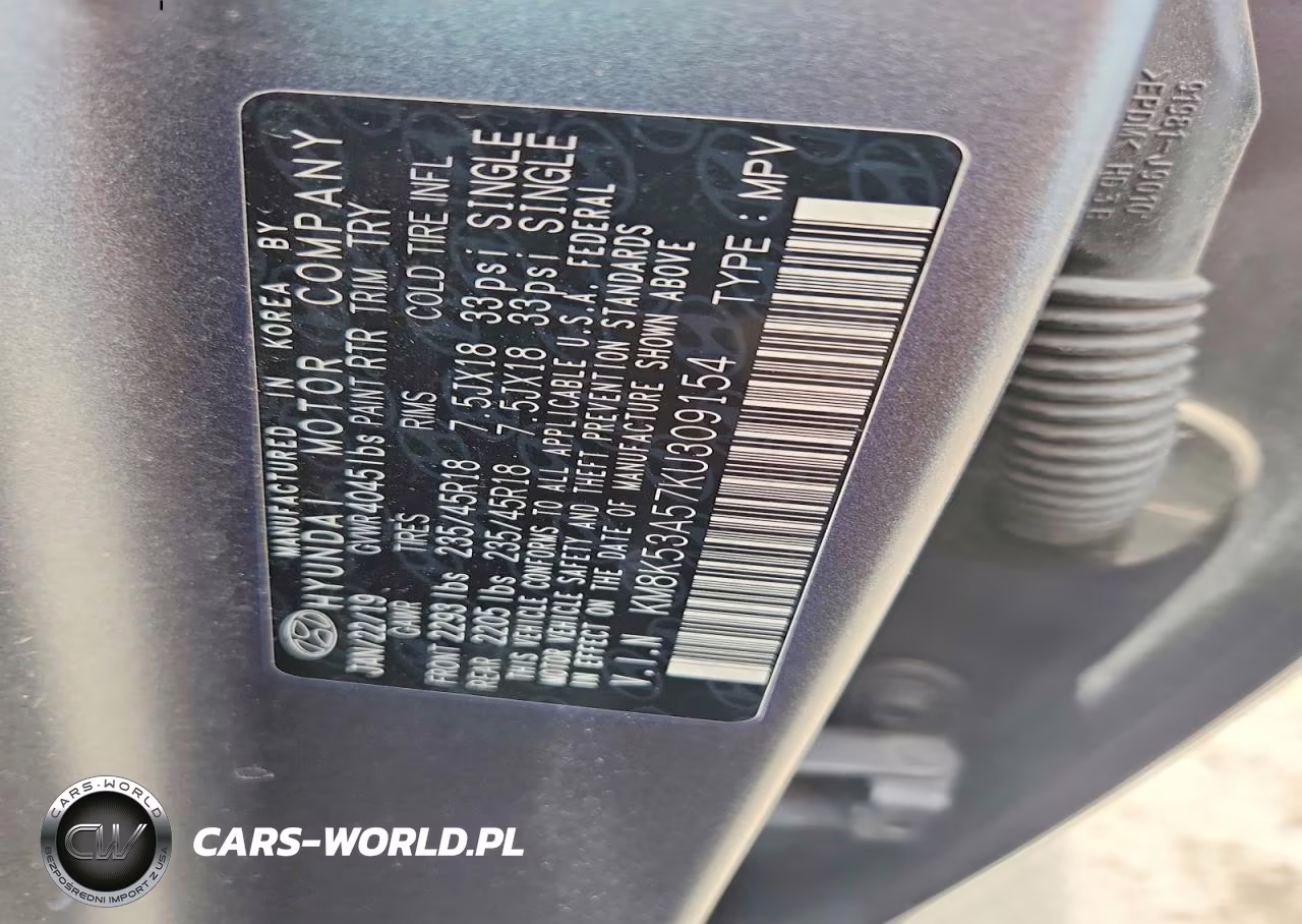 2019 Hyundai Kona Ultimate VIN:KM8K53A57KU309154 - 13