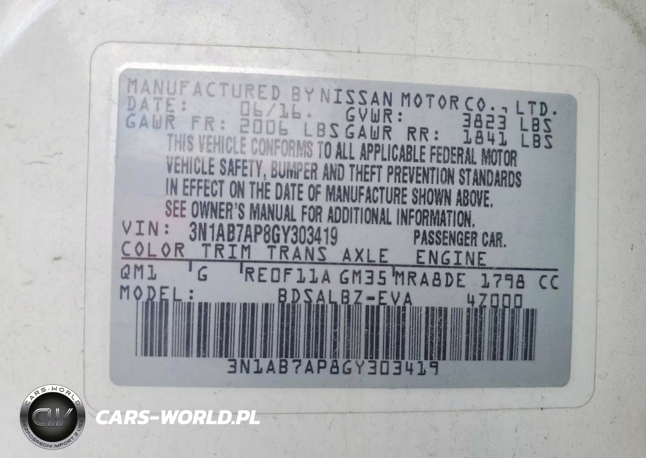 2016 Nissan Sentra S VIN:3N1AB7AP8GY303419 - 12