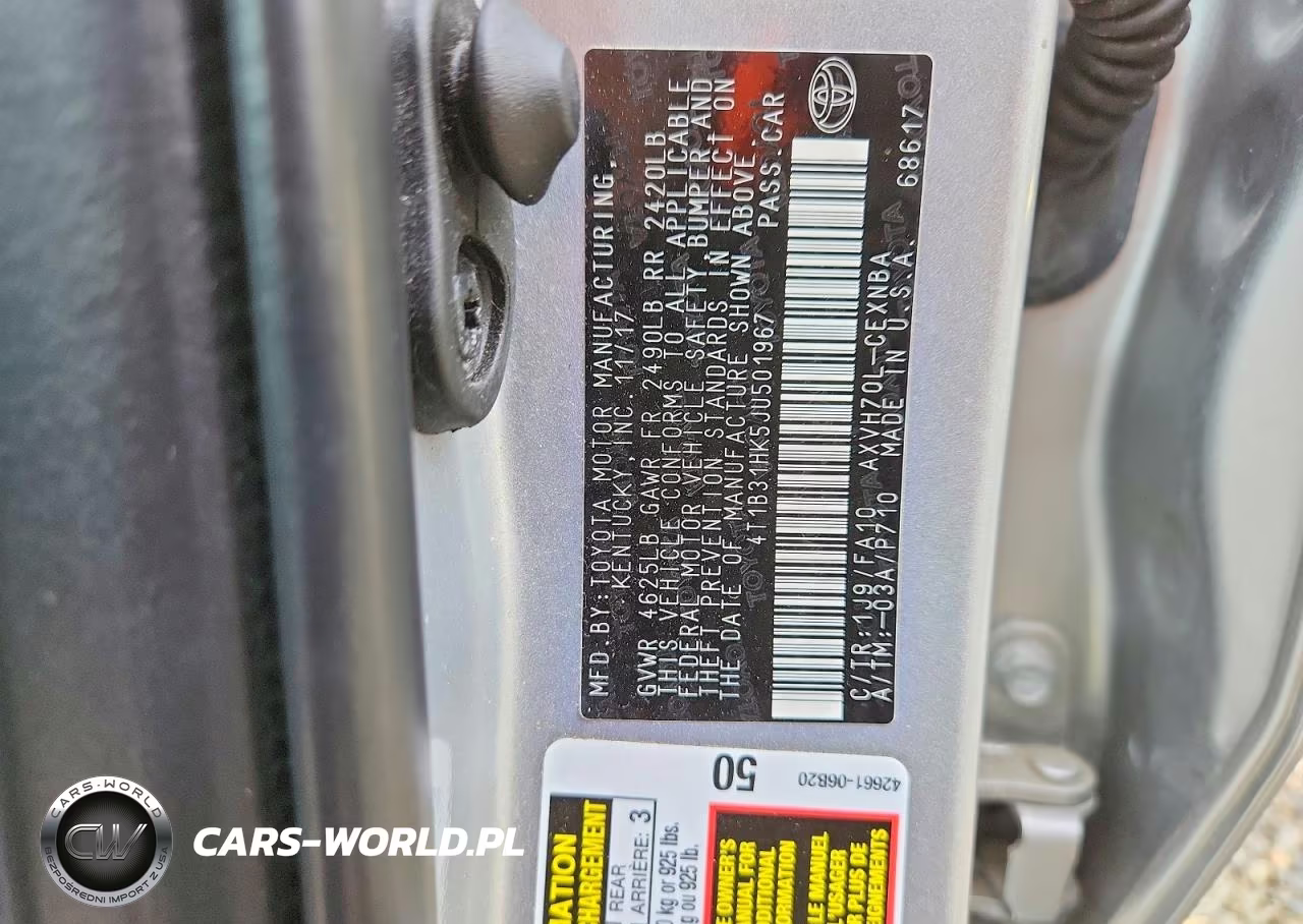 2018 Toyota Camry Le VIN:4T1B31HK5JU501967 - 12