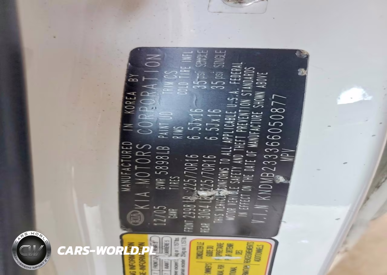 2006 Kia Sedona Lx VIN:KNDMB233366050877 - 13