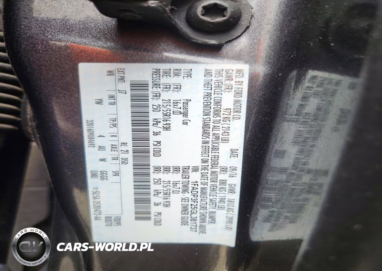 2016 Ford Focus Se VIN:1FADP3F25GL381737 - 13