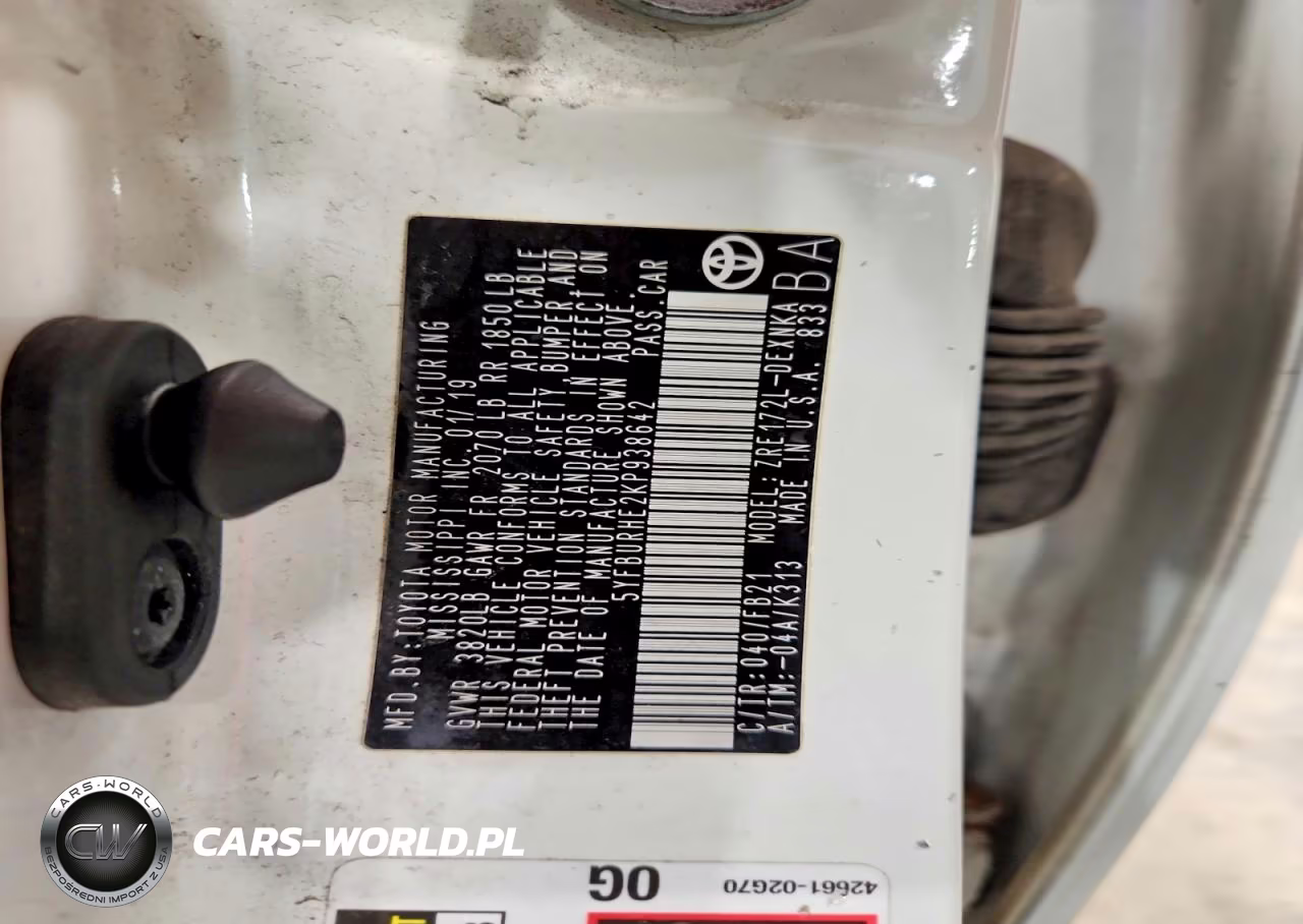 2019 Toyota Corolla Le VIN:5YFBURHE2KP938642 - 12