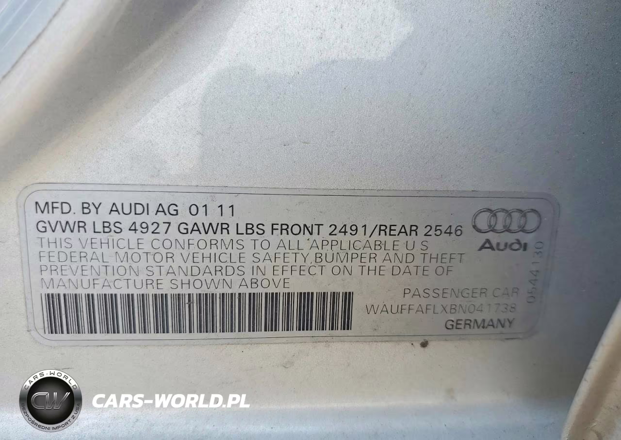 2011 Audi A4 Premium Plus VIN:WAUFFAFLXBN041738 - 12