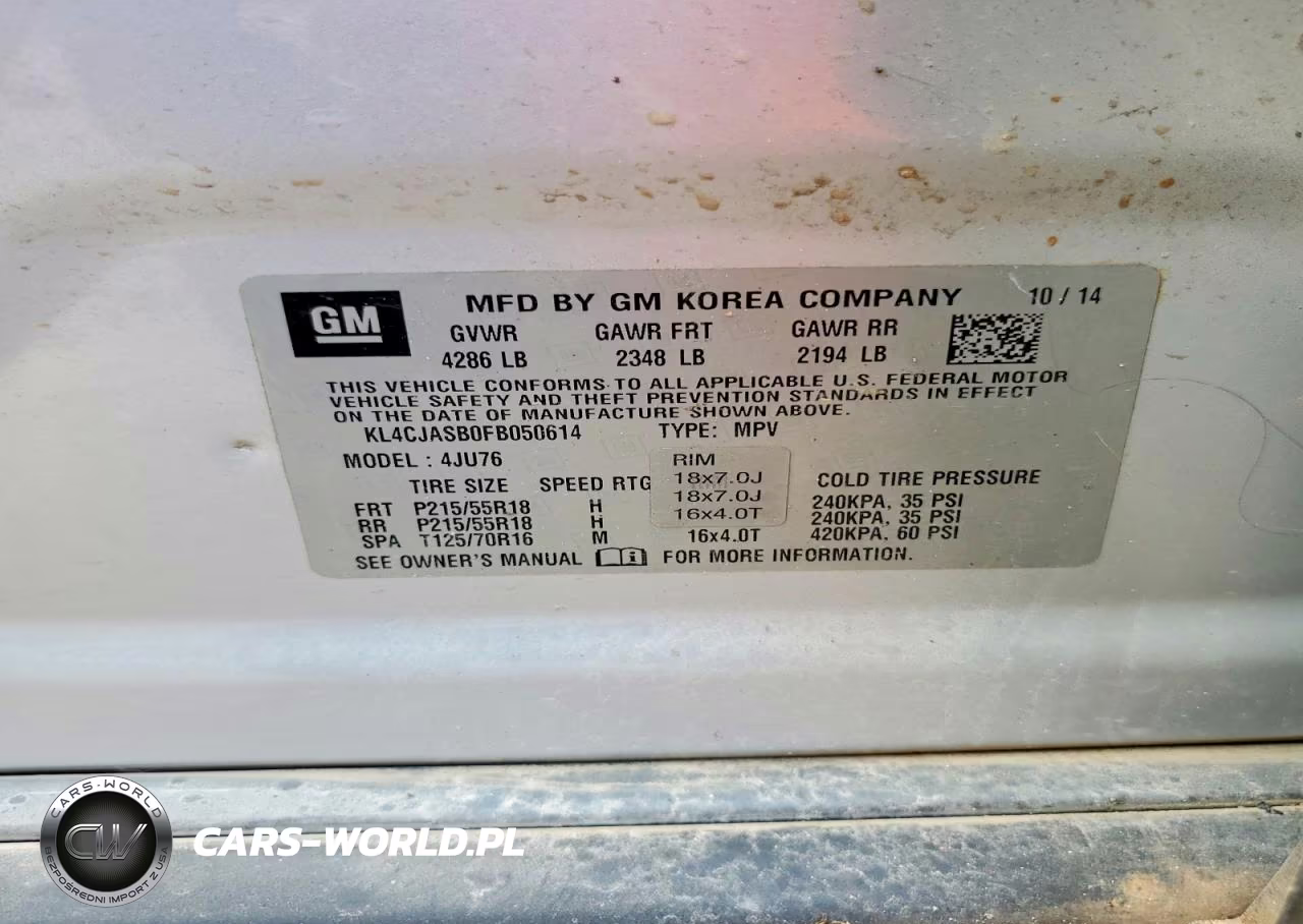 2015 Buick Encore VIN:KL4CJASB0FB050614 - 13