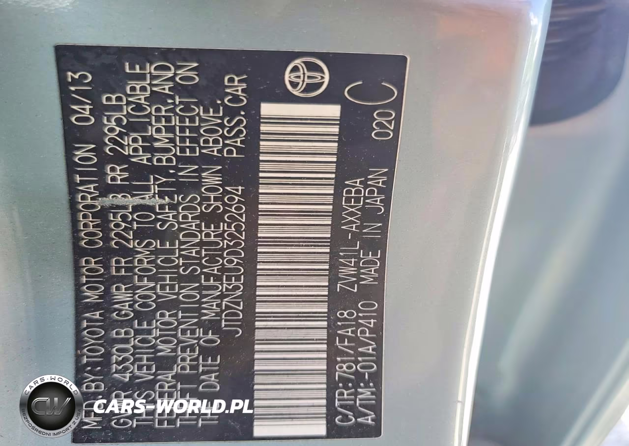 2013 Toyota Prius V Two VIN:JTDZN3EU9D3252694 - 12