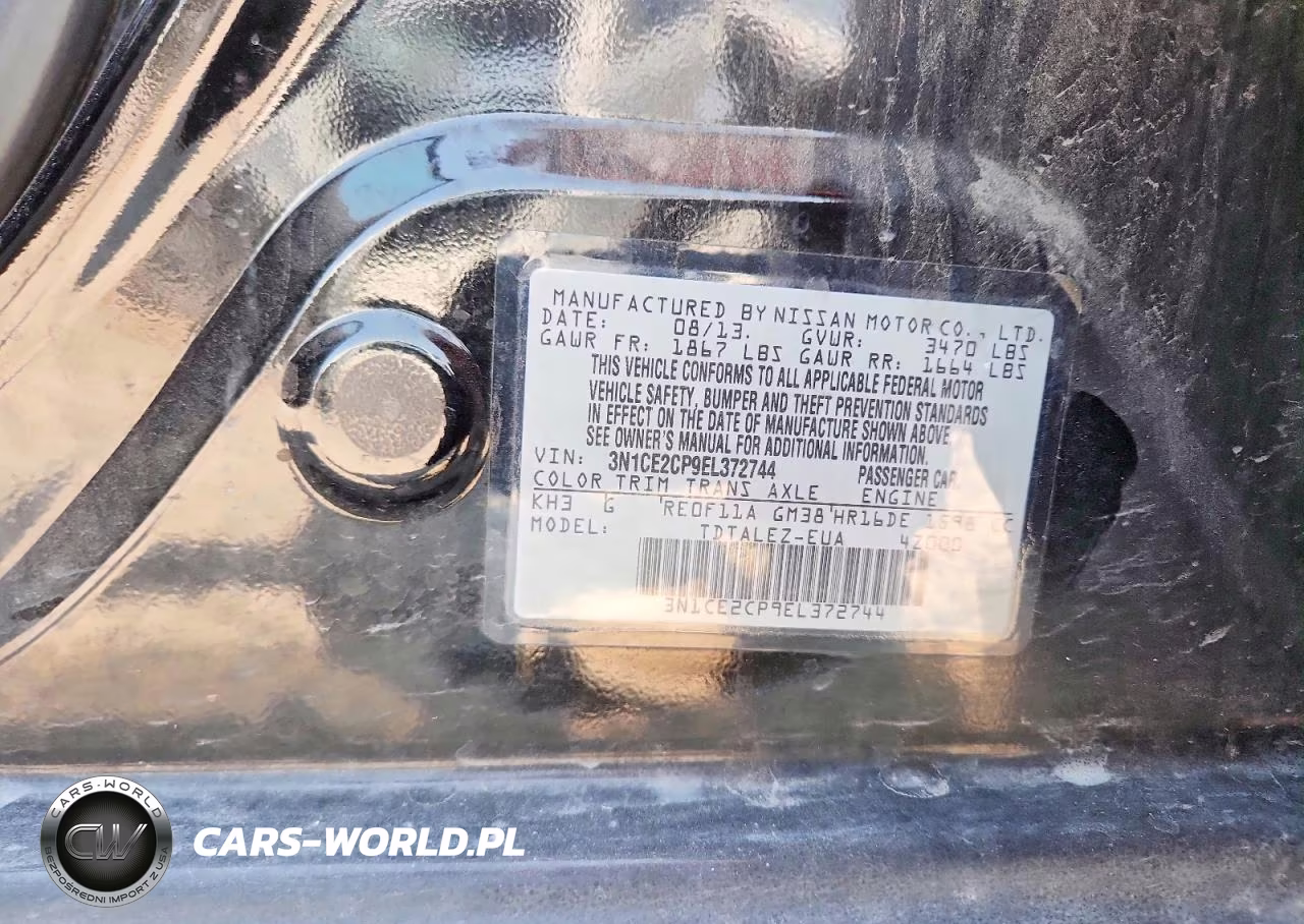 2014 Nissan Versa Note S VIN:3N1CE2CP9EL372744 - 12