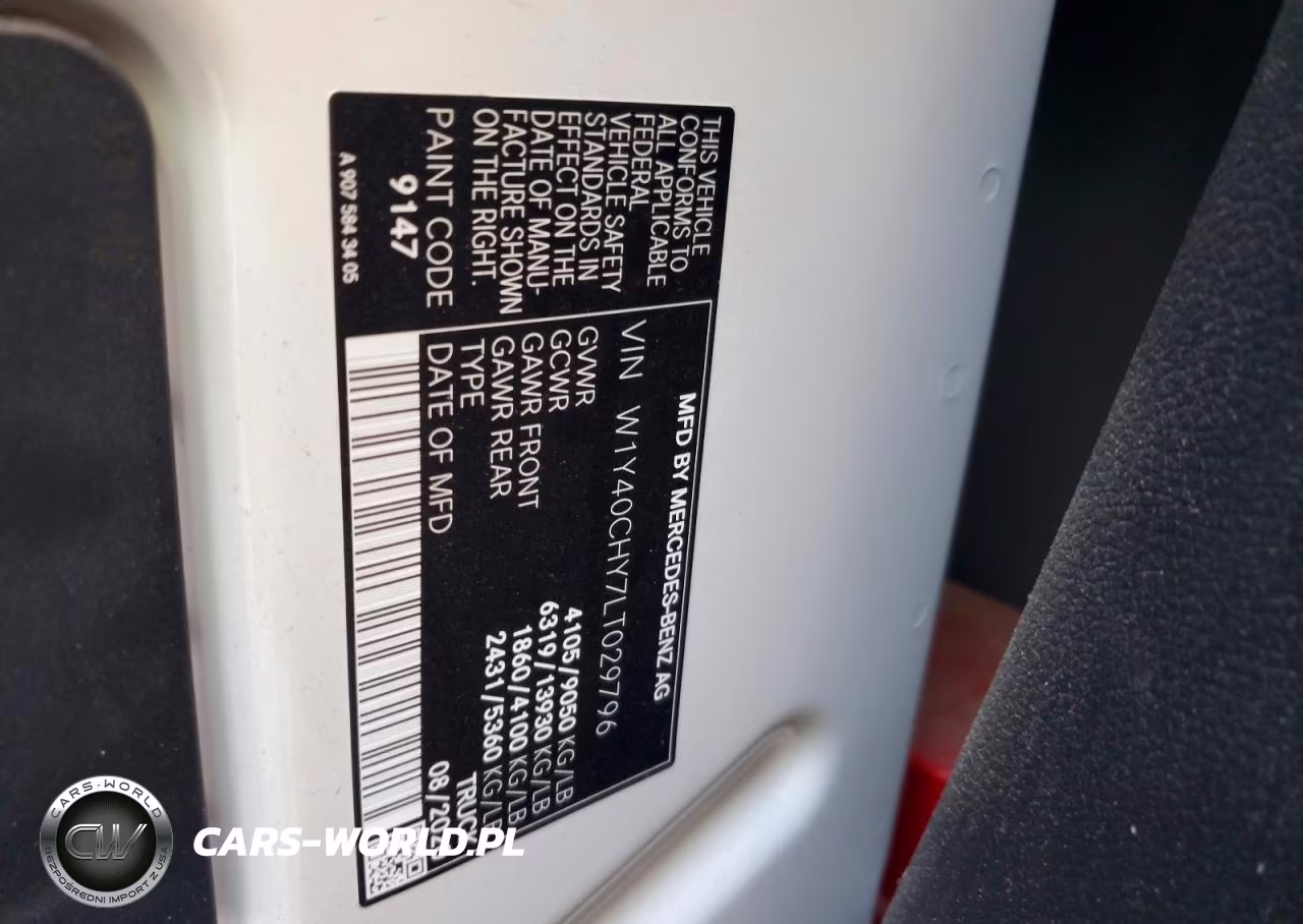2020 Mercedes Benz Sprinter 2500 Utility - Service Van VIN:W1Y40CHY7LT029796 - 13