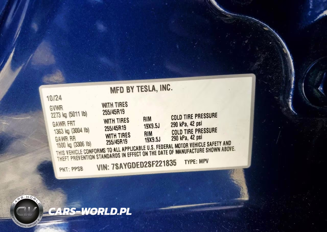 2025 Tesla Model Y VIN:7SAYGDED2SF221835 - 13