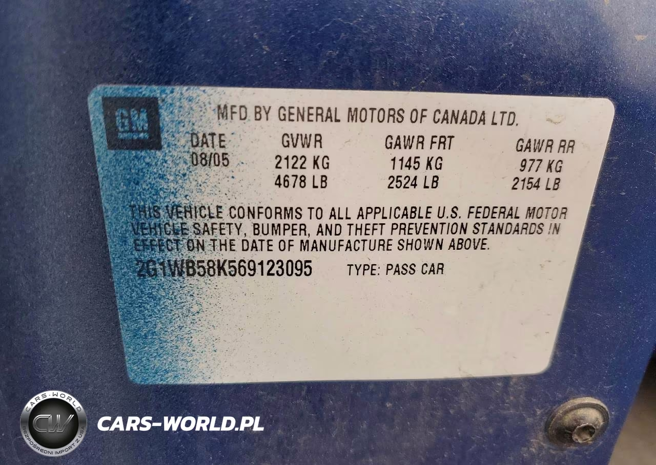 2006 Chevrolet Impala Ls VIN:2G1WB58K569123095 - 12