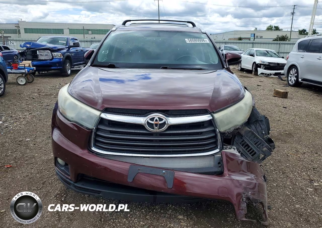 2015 Toyota Highlander Xle VIN:5TDJKRFH0FS129426 - 5