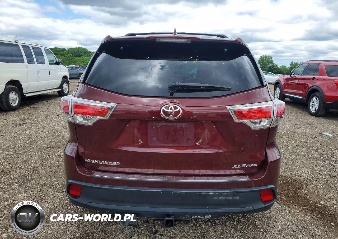 2015 Toyota Highlander Xle VIN:5TDJKRFH0FS129426 - 6