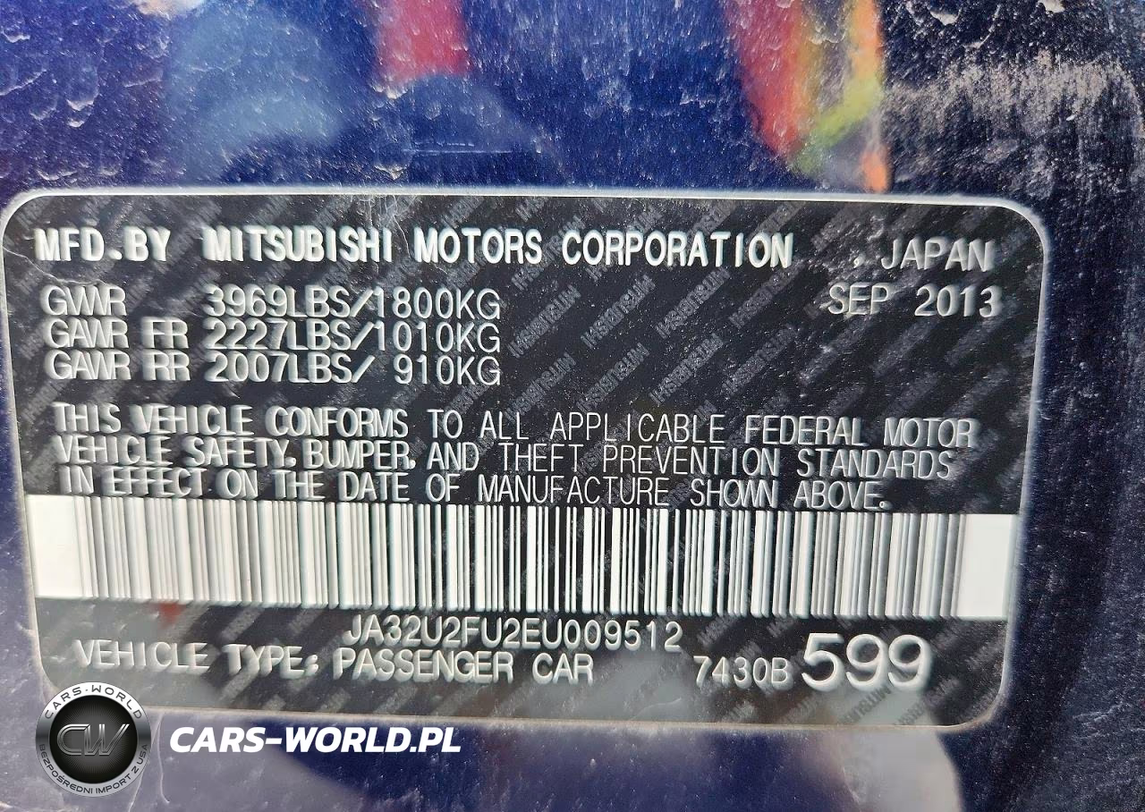 2014 Mitsubishi Lancer Es-Es Sport VIN:JA32U2FU2EU009512 - 12