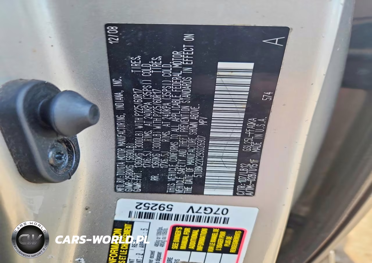 2009 Toyota Sienna Xle VIN:5TDBK22C29S026907 - 13