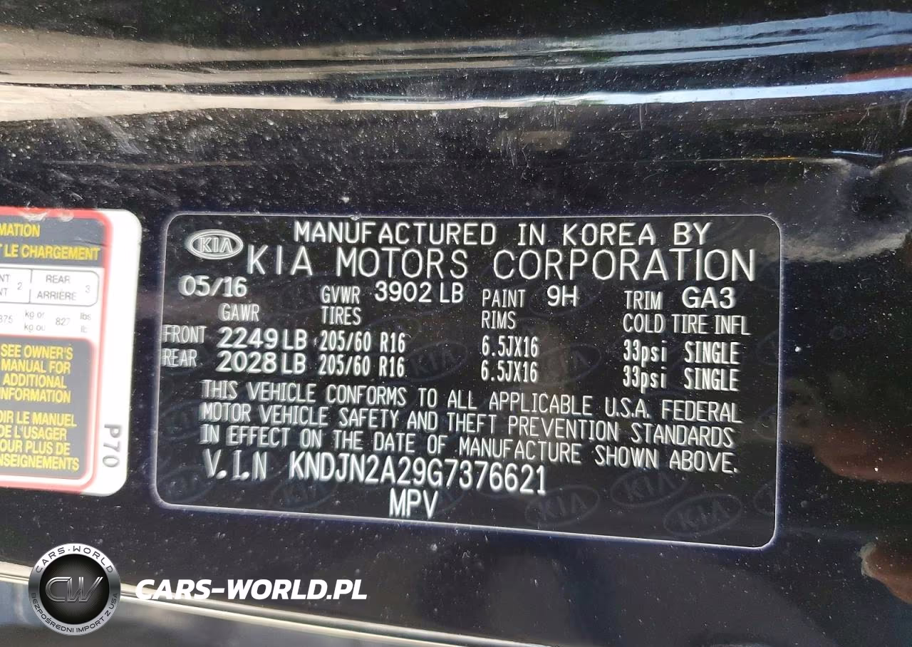 2016 Kia Soul Base VIN:KNDJN2A29G7376621 - 13