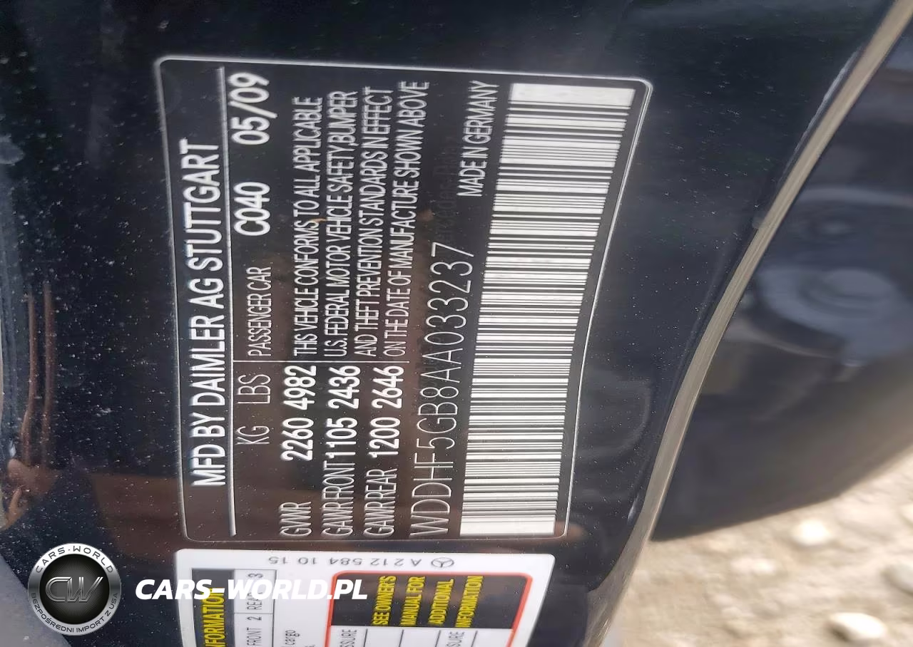 2010 Mercedes-Benz E 350 VIN:WDDHF5GB8AA033237 - 12