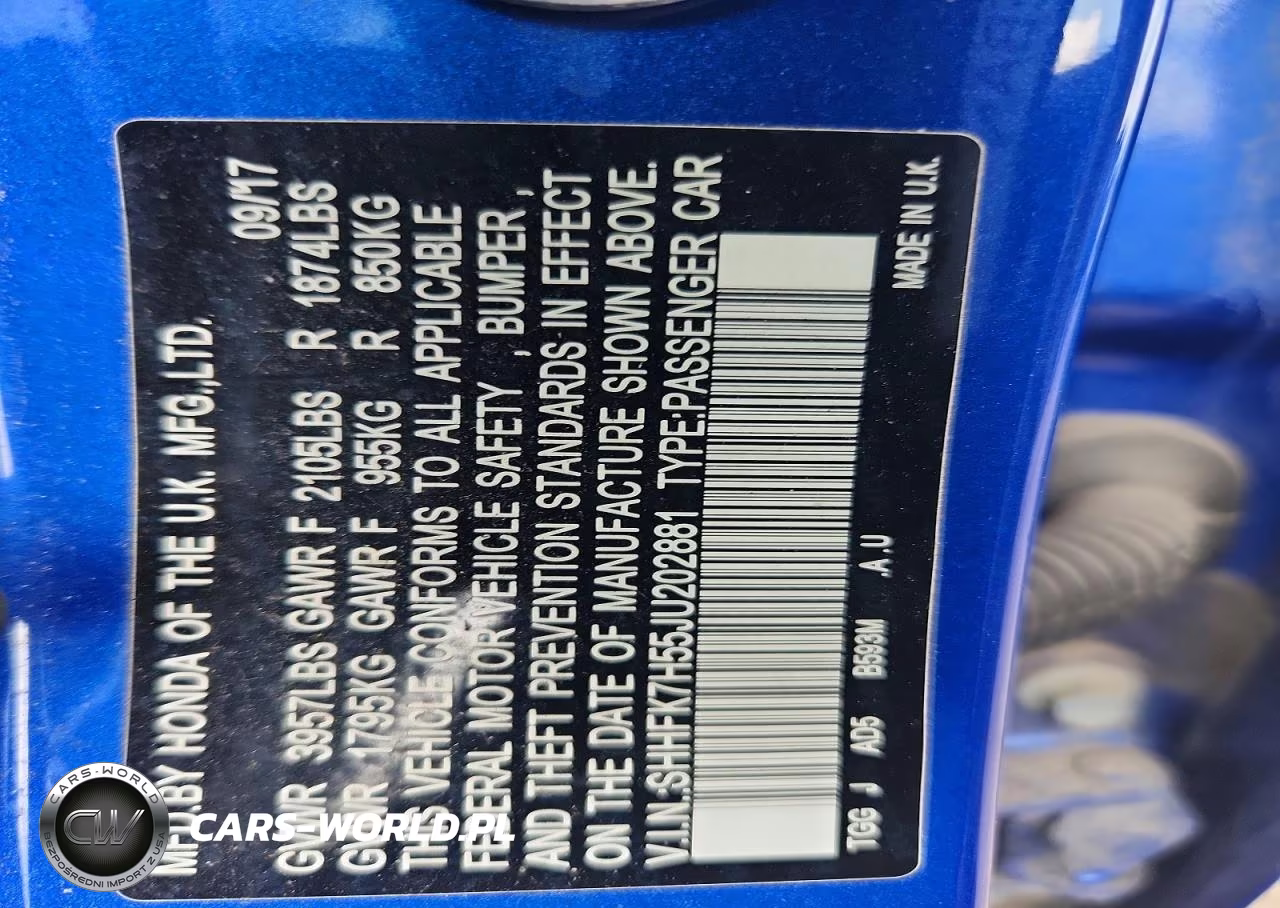 2018 Honda Civic Ex VIN:SHHFK7H55JU202881 - 12