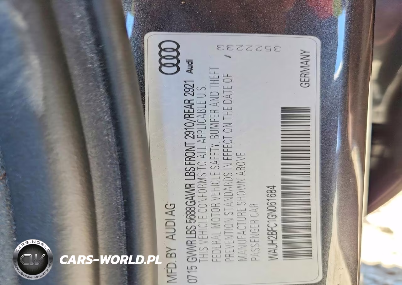 2016 Audi S6 Prestige VIN:WAUH2BFC1GN061684 - 12