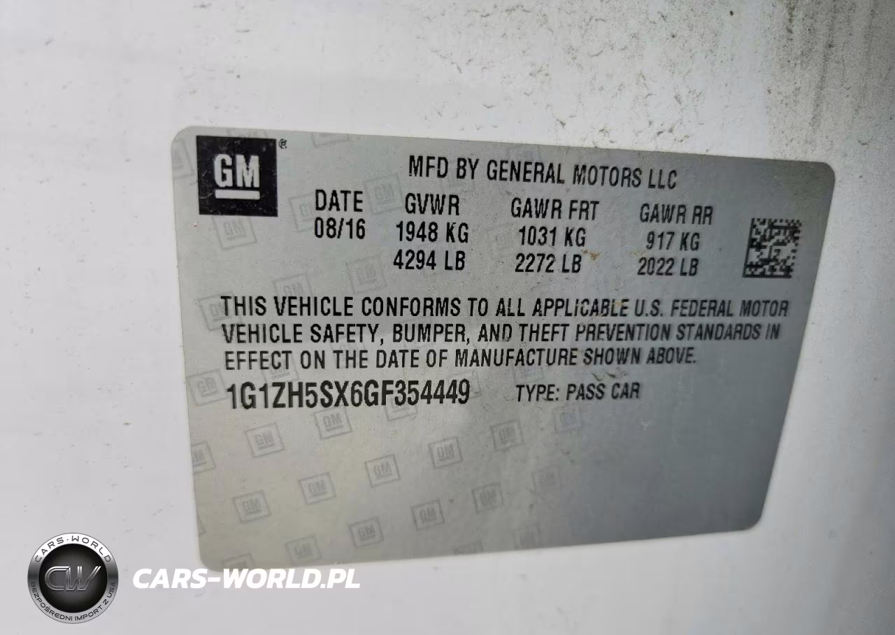 2016 Chevrolet Malibu VIN:1G1ZH5SX6GF354449 - 13