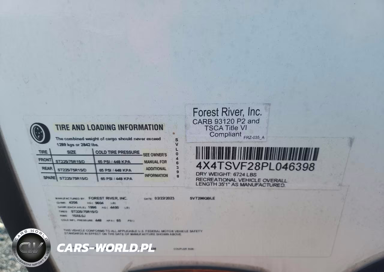 2023 Surveyor Leg296Qble VIN:4X4TSVF28PL046398 - 10