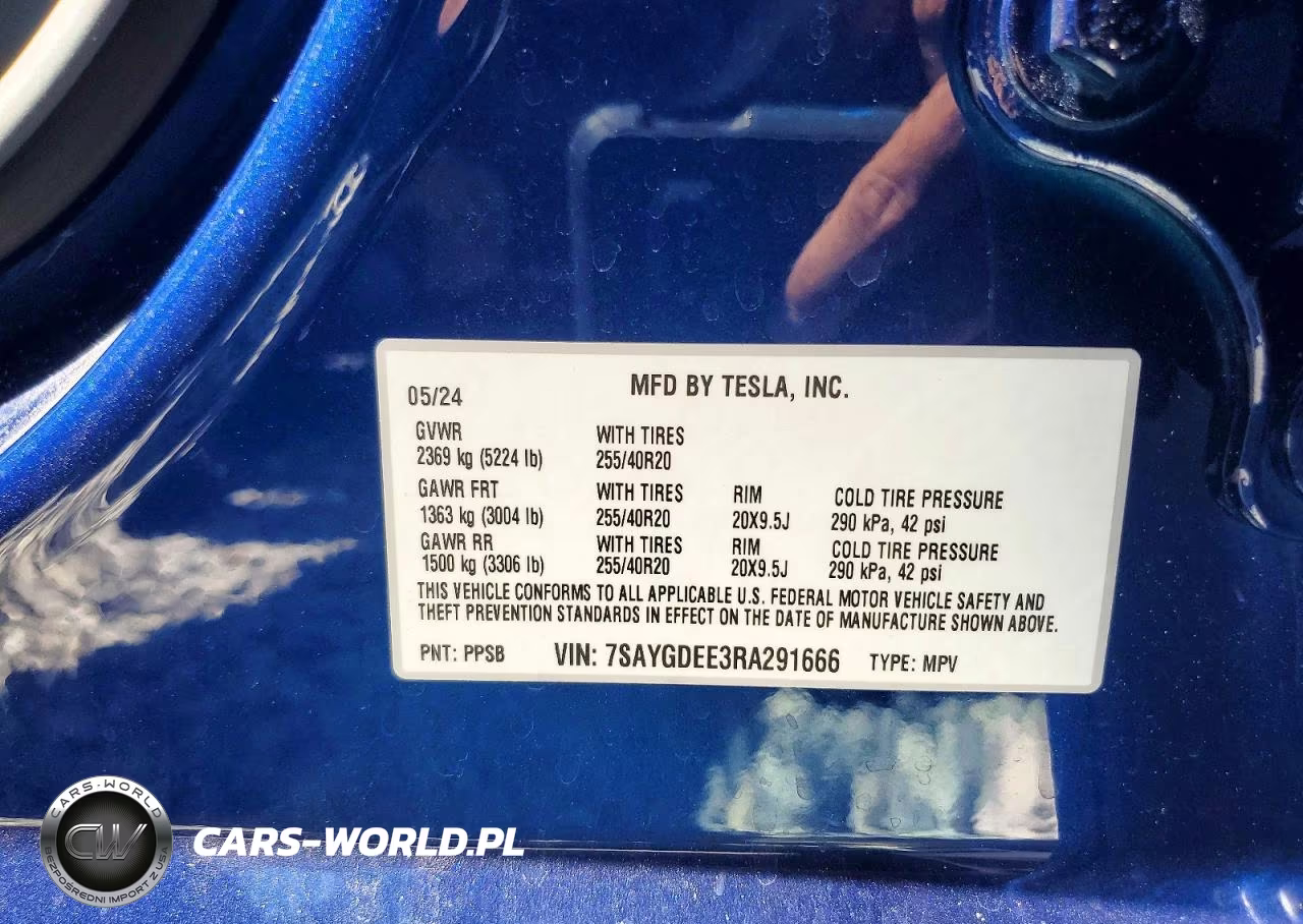2024 Tesla Model Y VIN:7SAYGDEE3RA291666 - 12