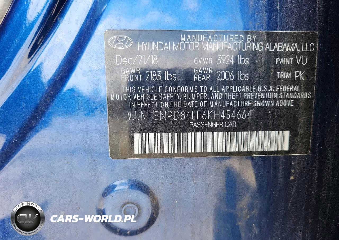 2019 Hyundai Elantra Value Edition VIN:5NPD84LF6KH454664 - 12