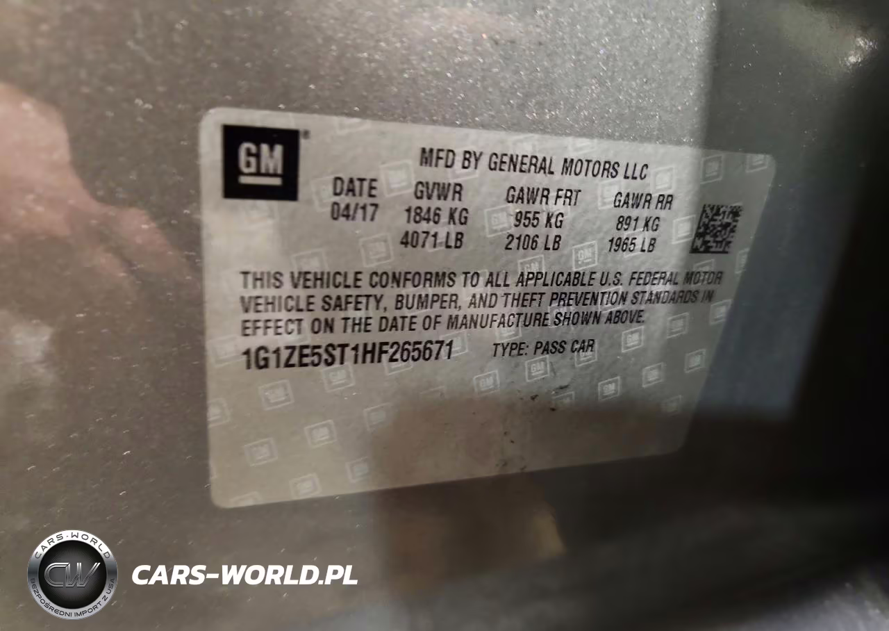 2017 Chevrolet Malibu Lt VIN:1G1ZE5ST1HF265671 - 12
