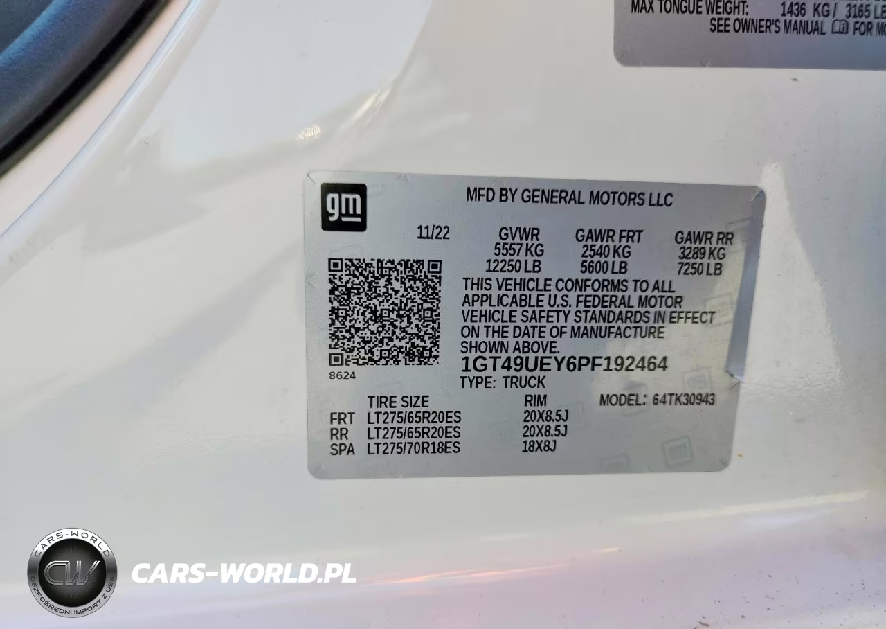 2023 GMC Sierra K3500 Slt VIN:1GT49UEY6PF192464 - 12