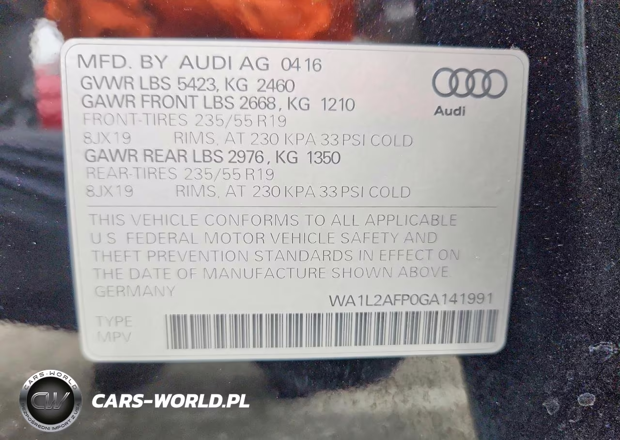 2016 Audi Q5 Premium Plus VIN:WA1L2AFP0GA141991 - 12