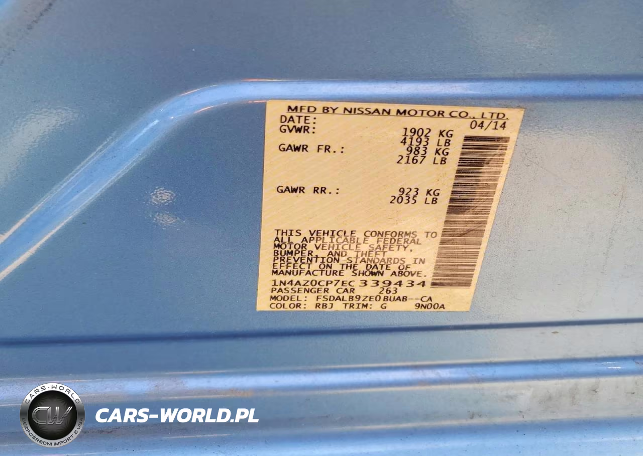 2014 Nissan Leaf S VIN:1N4AZ0CP7EC339434 - 12